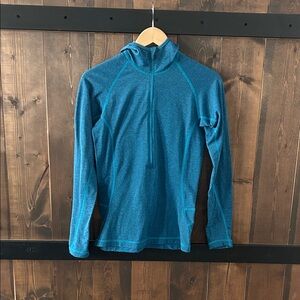 MEC Women’s Size M Polartec Quarter-Zip Hooded Long Sleeve
